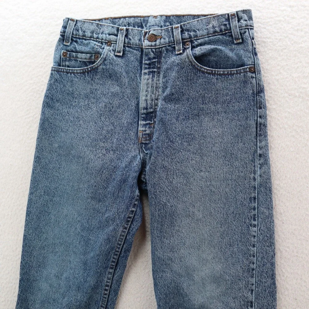 VTG Levi's 540 Jeans 33x32 Blue Relaxed Straight Leg Acid Wash 80's USA Made